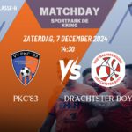 Zaterdag aanstaande pkc’83 – drachtster boys